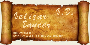 Velizar Dancer vizit kartica